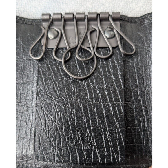 Gucci GG Canvas Bamboo 6 Key Holder Case NEW w/box - Picture 7 of 8